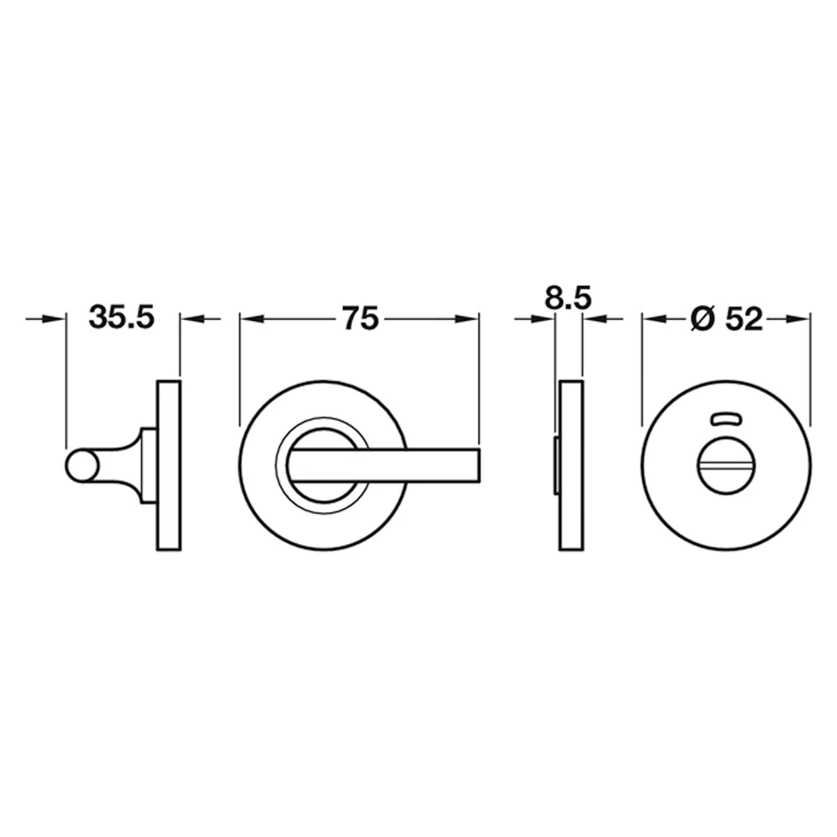 DISABLED TURN+RELEASE D52x36x75 SSS - Image 2