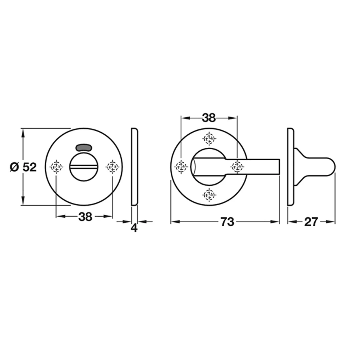 DISABLED WC TURN+RELEASE D52x4 SSS - Image 2
