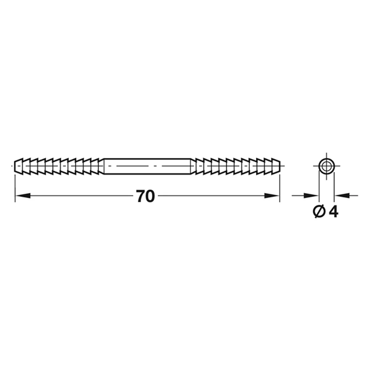 DOOR PANEL CON BOLT D4x70 ST/PCP - Image 2
