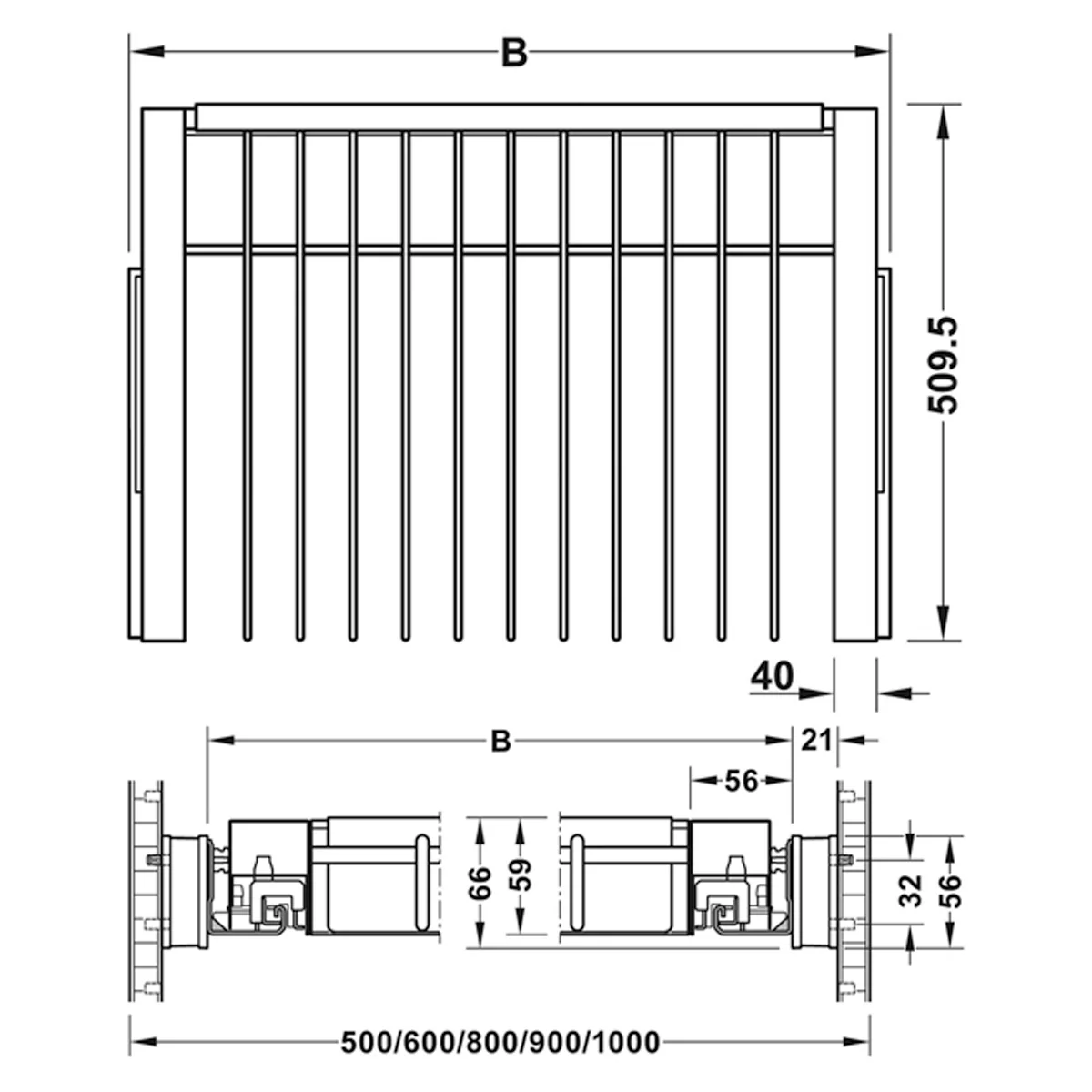 DRESSCODE PULL TR RACK 19 0800 WHI - Image 2