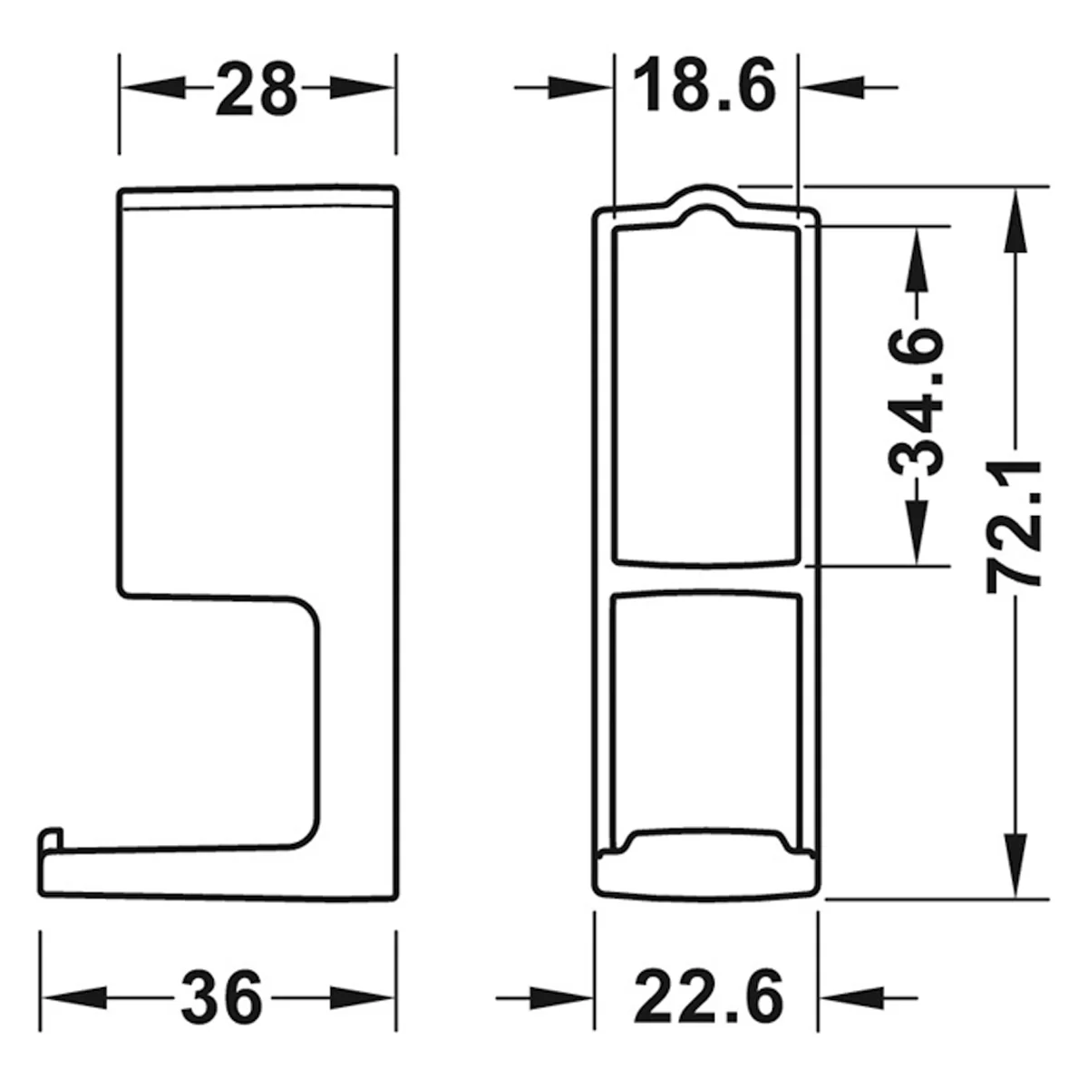 DRESSCODE STR WARDROBE HOOK WHI - Image 2