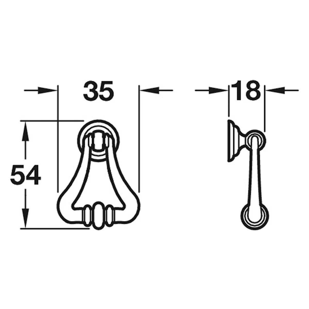 DROP PENDANT HANDLE 54x40x18 ZA/ABR - Image 2