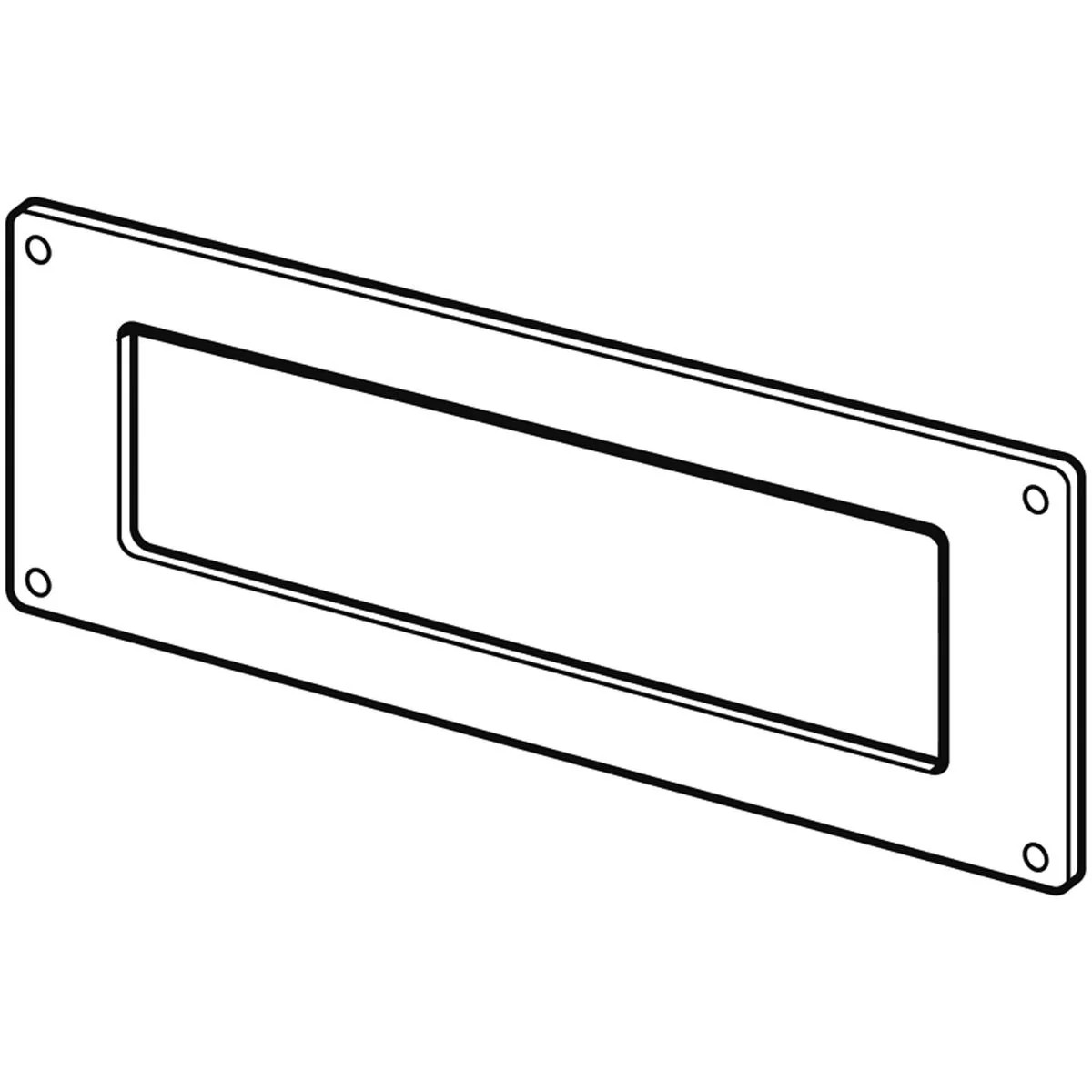 Duct Wall Plate Supertube 204x60mm White