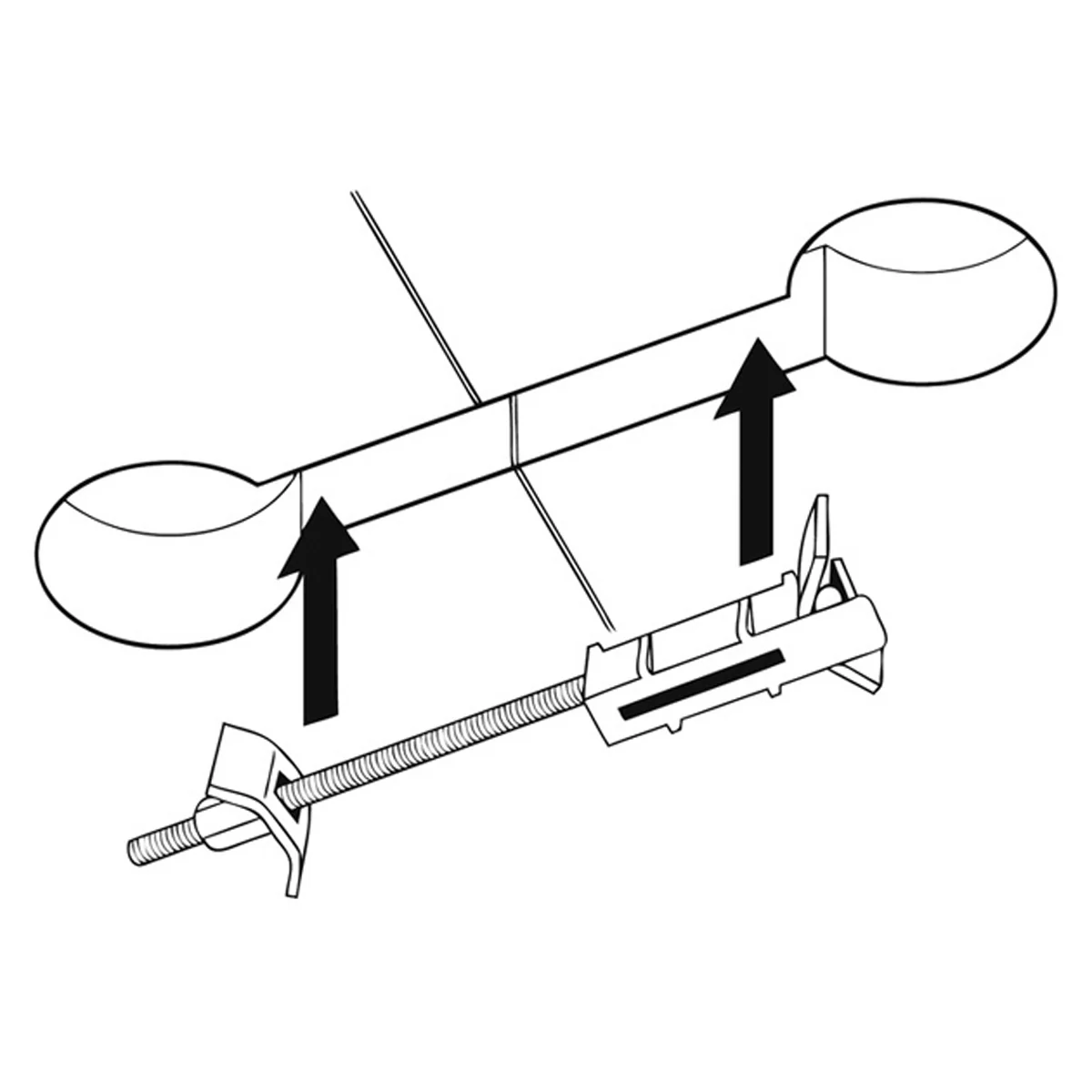 EASIBOLT HOLDER 55x18x16 PL/BLK - Image 2