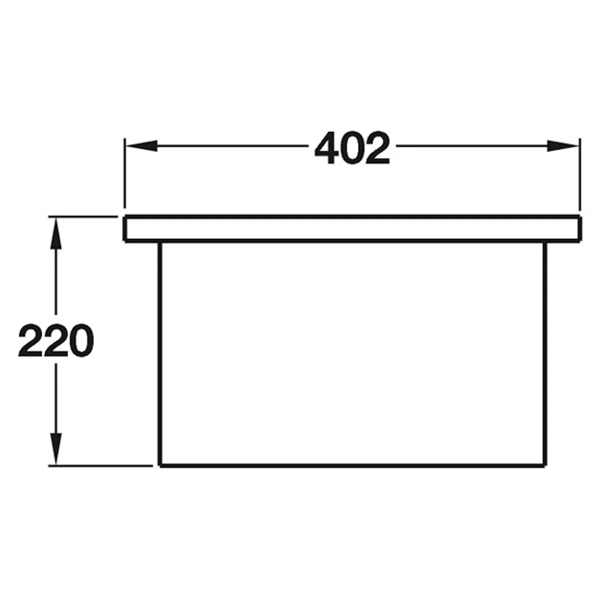 EDGE PRFE SINK 200 400x340x220 PSS - Image 2