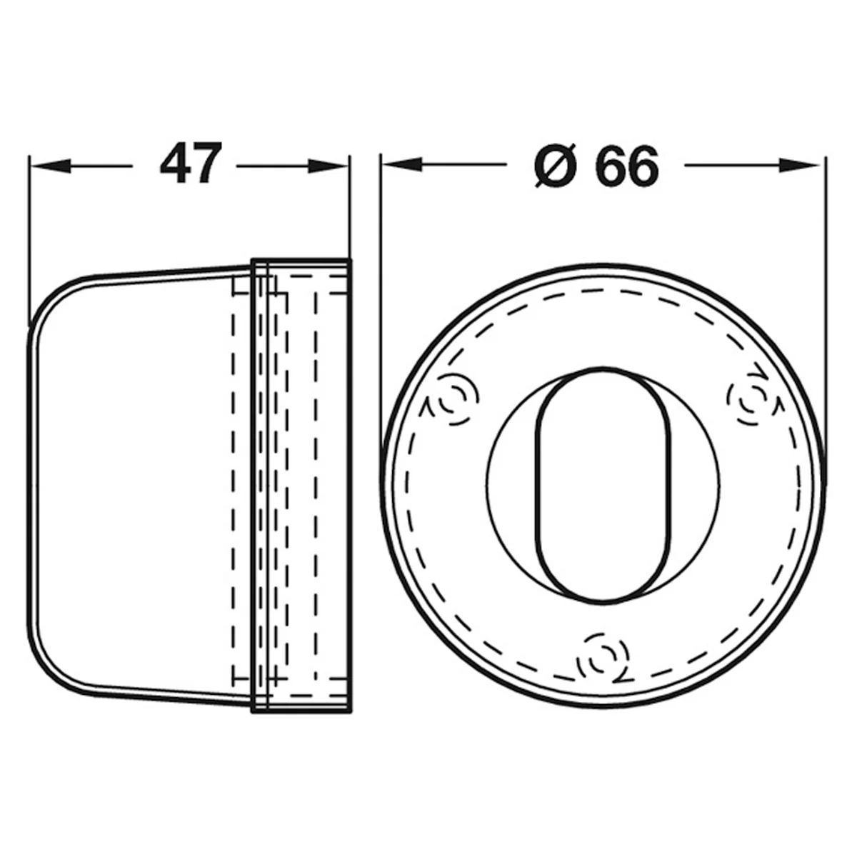 EMERGENCY DOME COVER D66x47 PL/CLR - Image 2