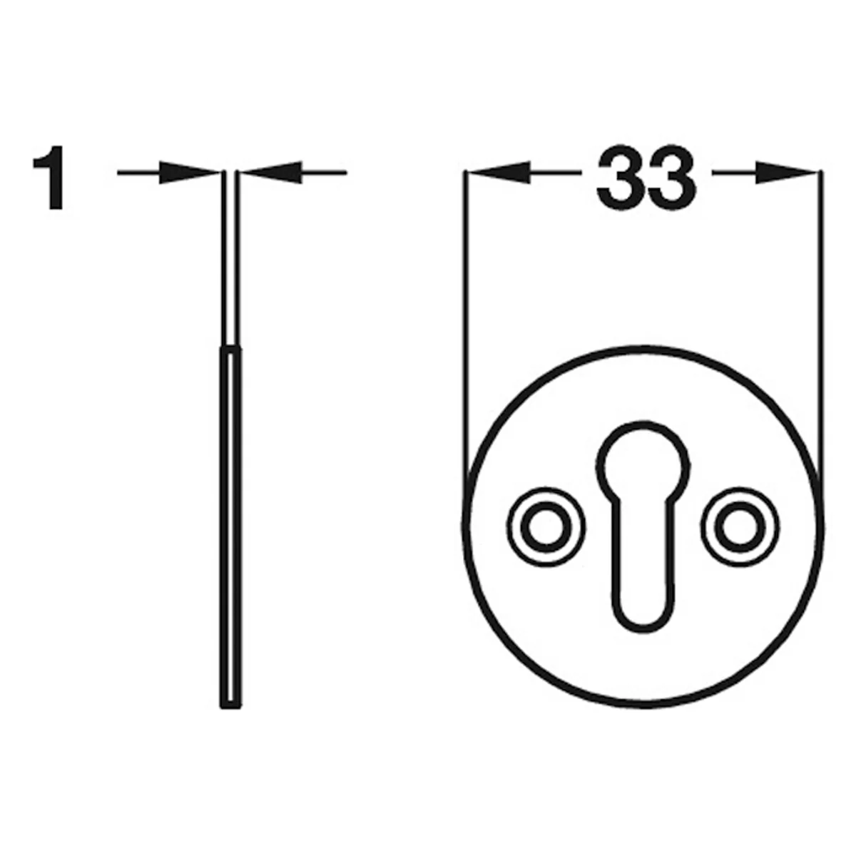 ESCUTCHEON PLAIN STD D33x1 SAA - Image 2
