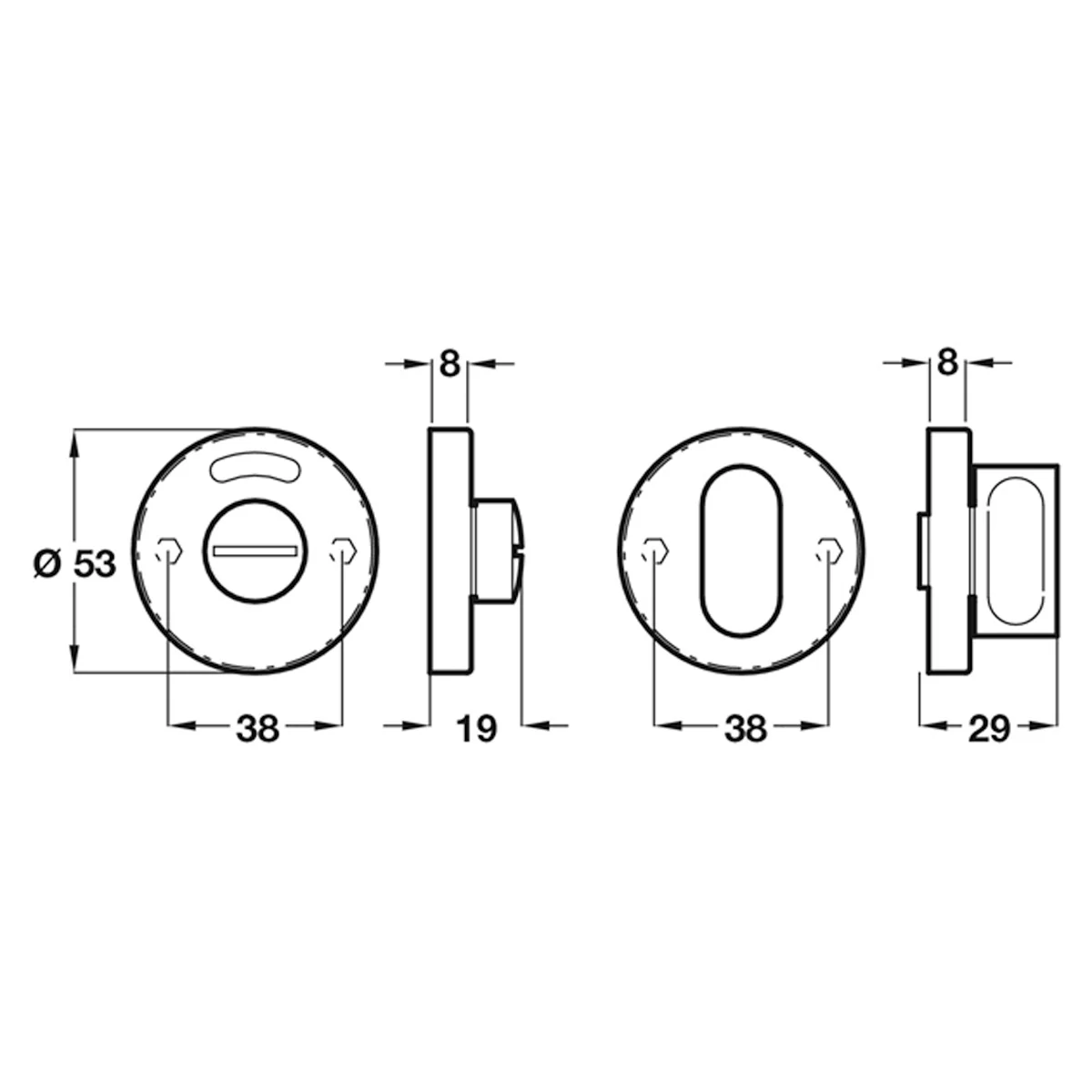 ESCUTCHEON WC D53x8 PSS - Image 2