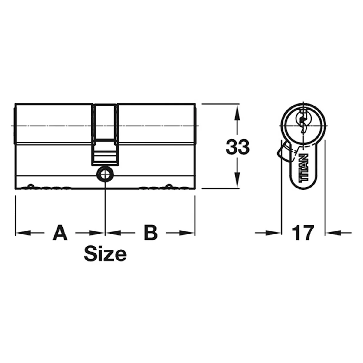 EURO CYLINDER DBL 5P ALIKE 30x30 NP - Image 2