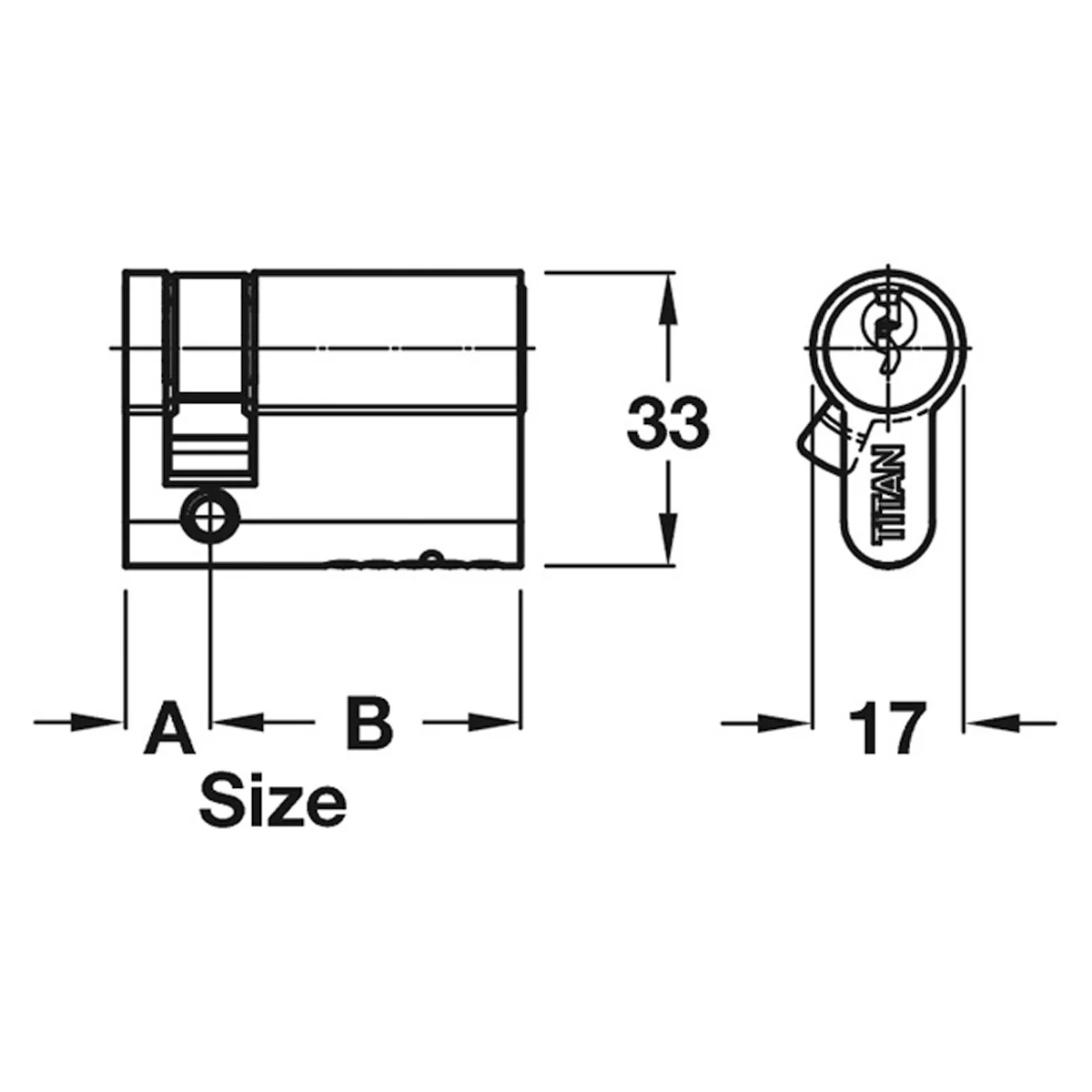 EURO CYLINDER SNG 5P ALIKE 10x30 NP - Image 2