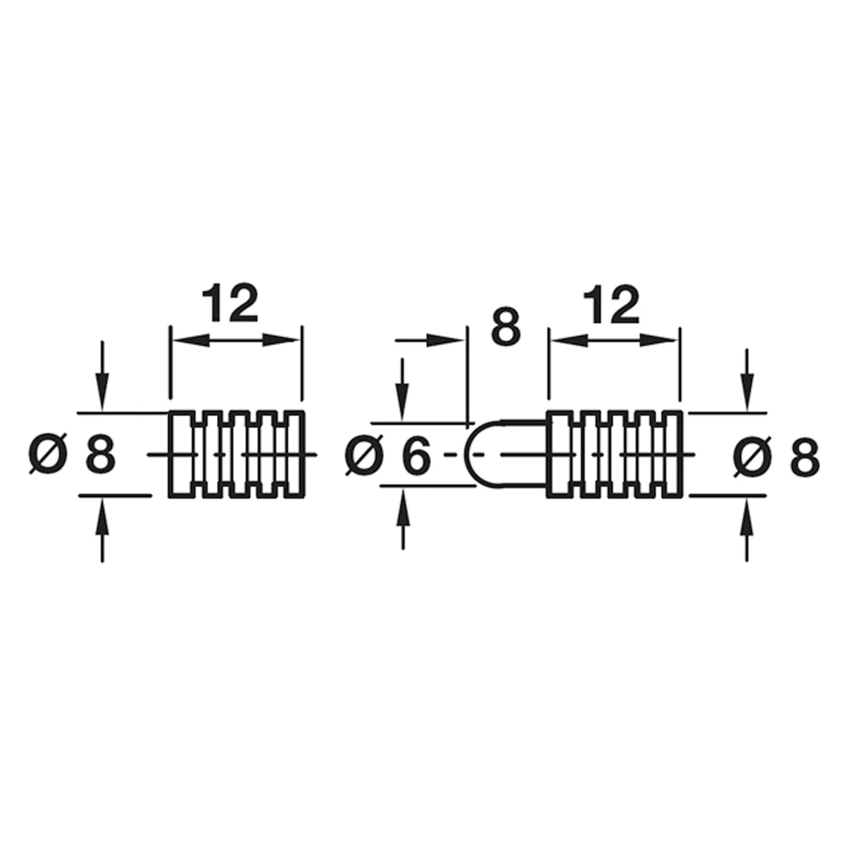 EXTEND TABLE TOP CON FIT D8x12 x100 - Image 2