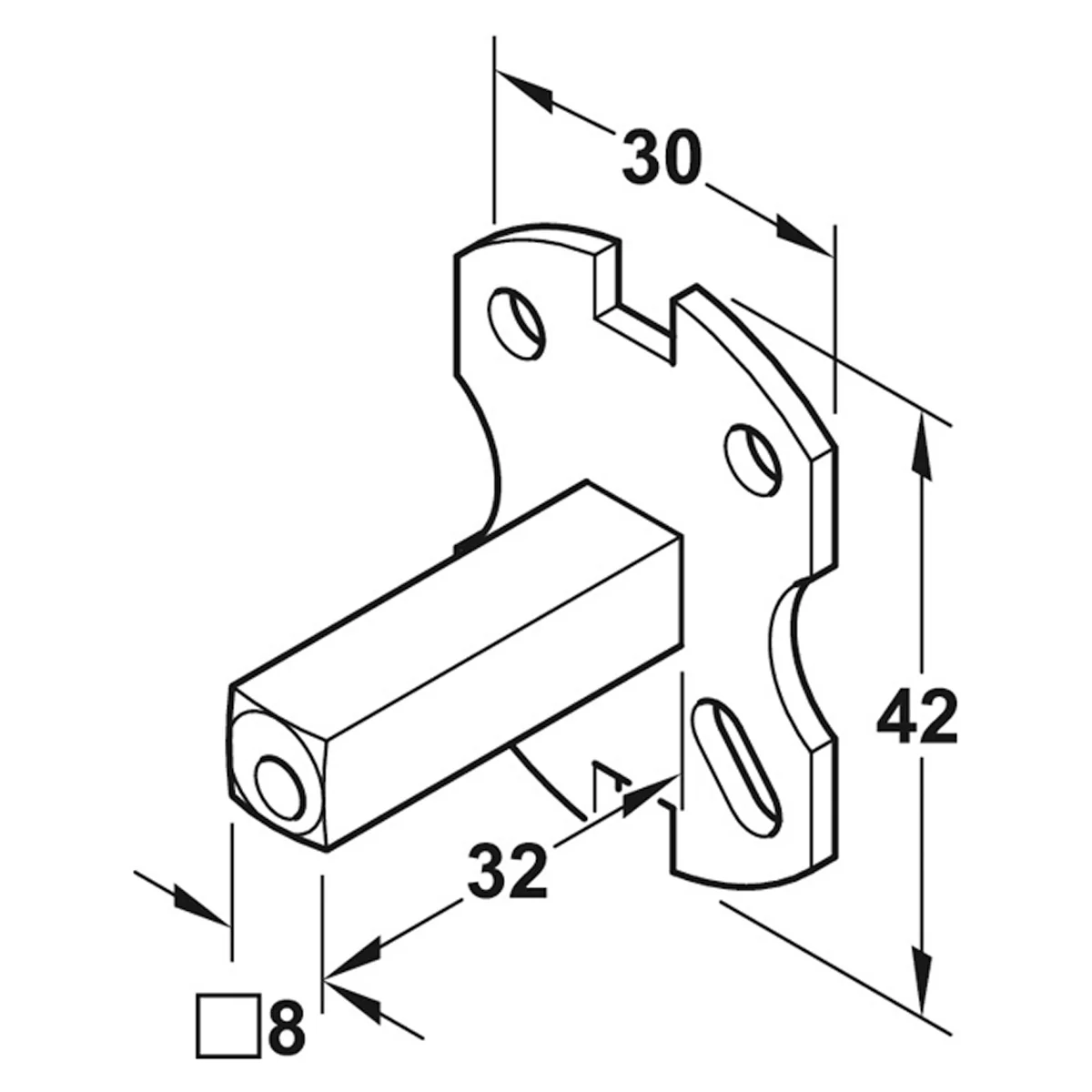 FIXED SPINDLE FOR ROSE 8 SLV - Image 2