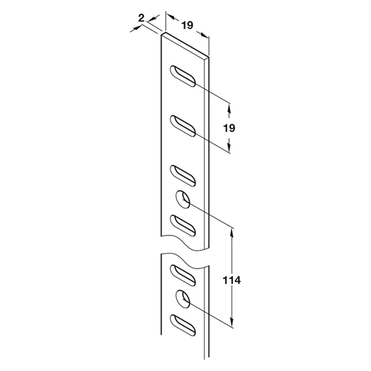 FLAT BOOKCASE STRIP 1829 BRS/PBR - Image 2