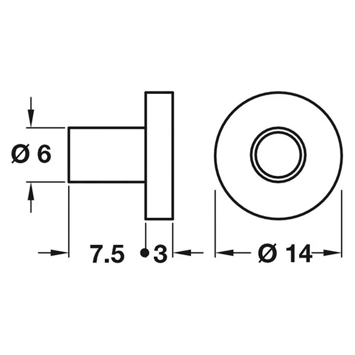 FLEXIBLE WASHER D14x10.5 BLK BX100 - Image 2