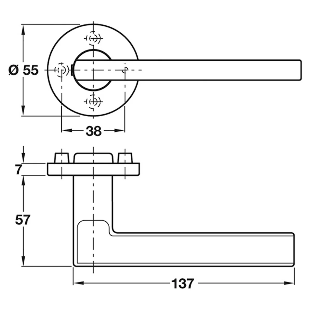 FSB ASL 1035 LEVER D55x137x57 SSS - Image 2