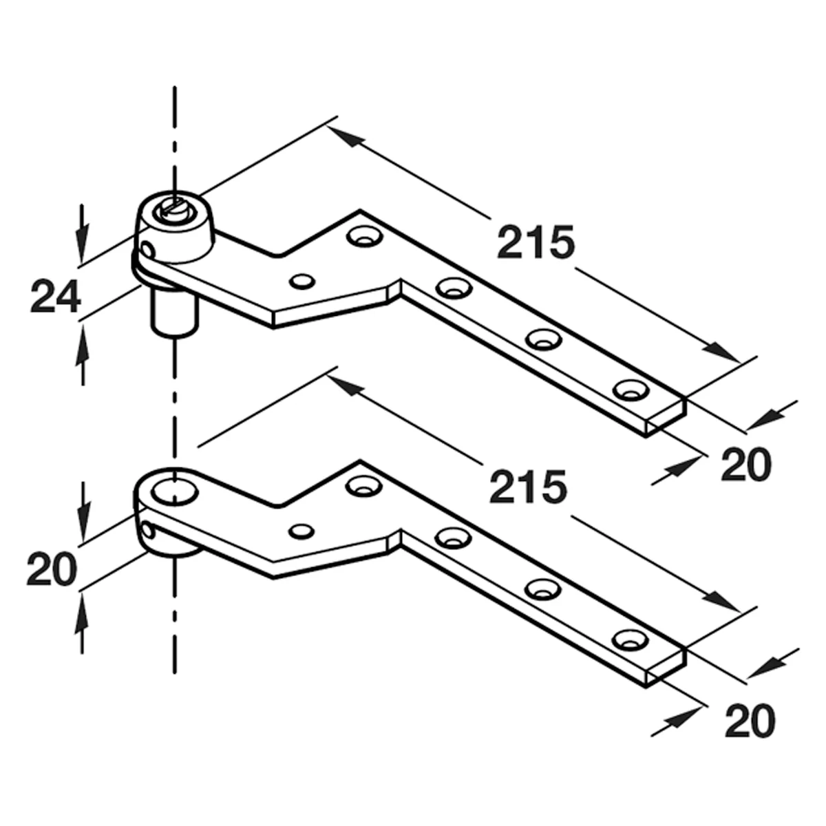 GEZE TOP CENTRE SA 215x20x24 ZP - Image 2