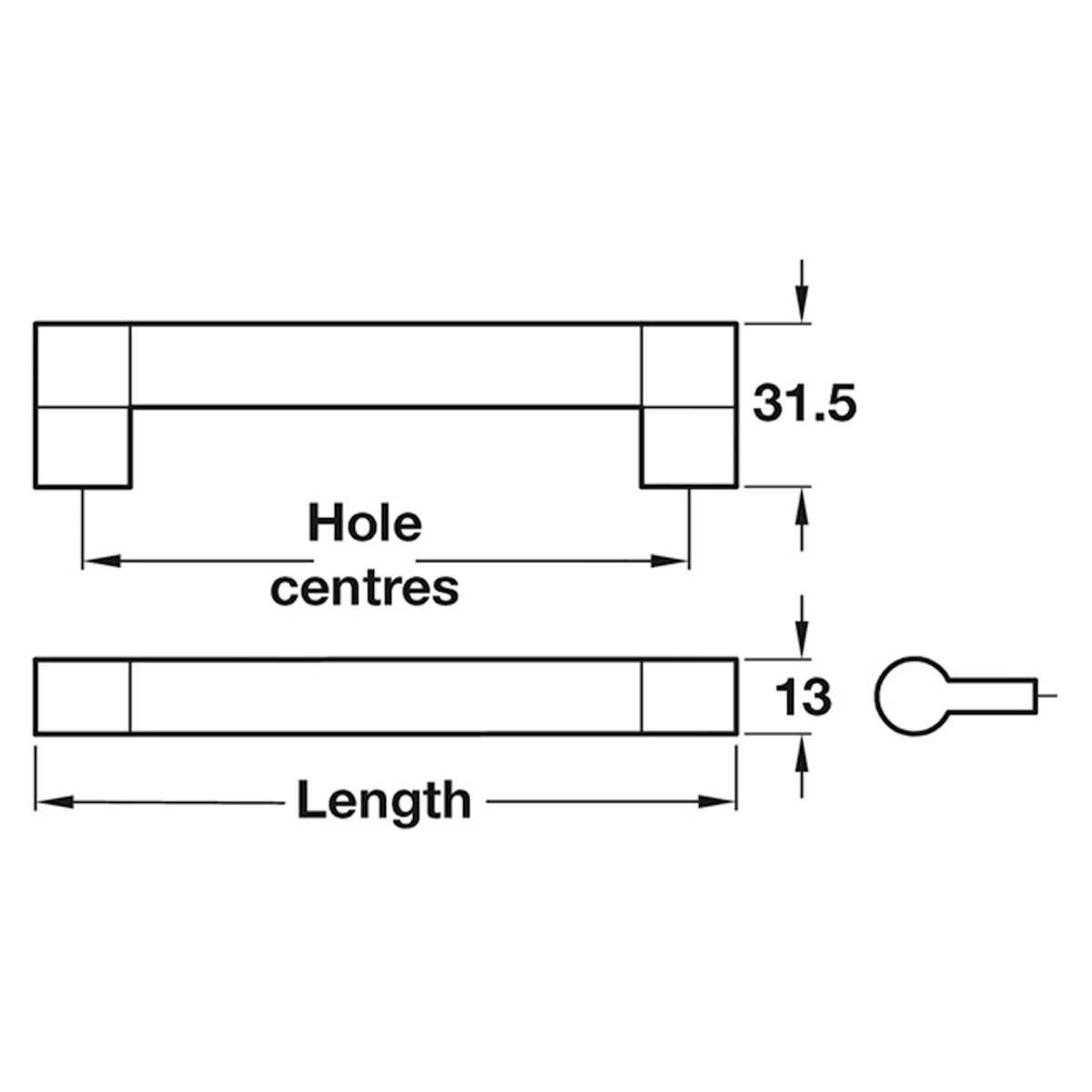 GIGI KEYHOLE BAR HND 192HC ZA/STST - Image 2
