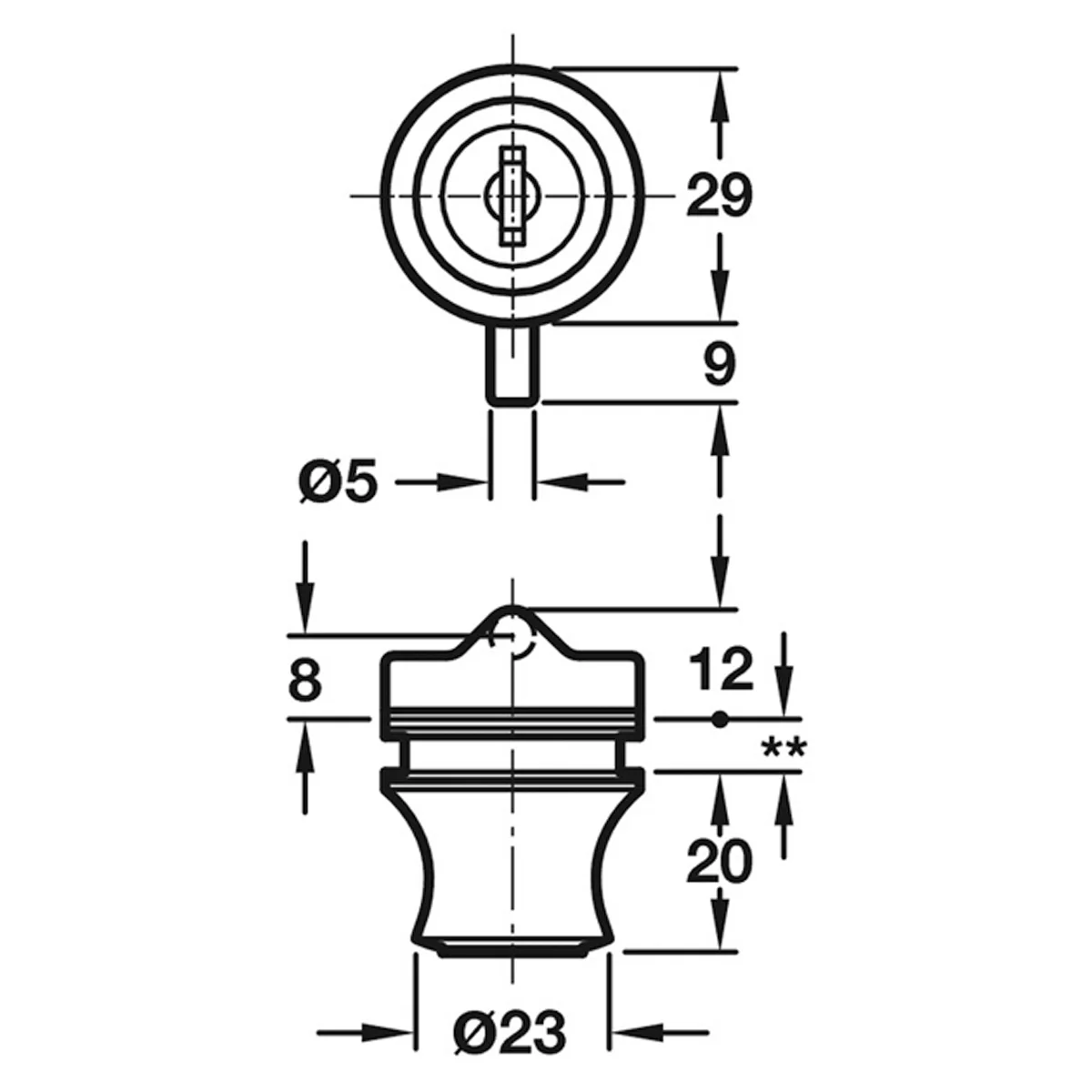 GLASS DOOR CYL LOCK RAND ZA/MNP - Image 2