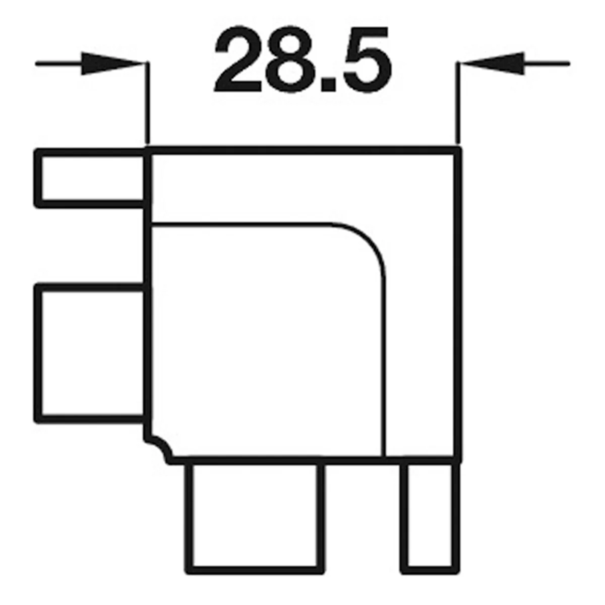 GOLA B+ PROFILE CONNECTOR 90deg GPH - Image 2