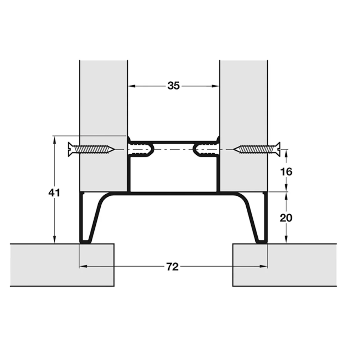 GOLA E VERT END PROFILE 72x2400 GPH - Image 2