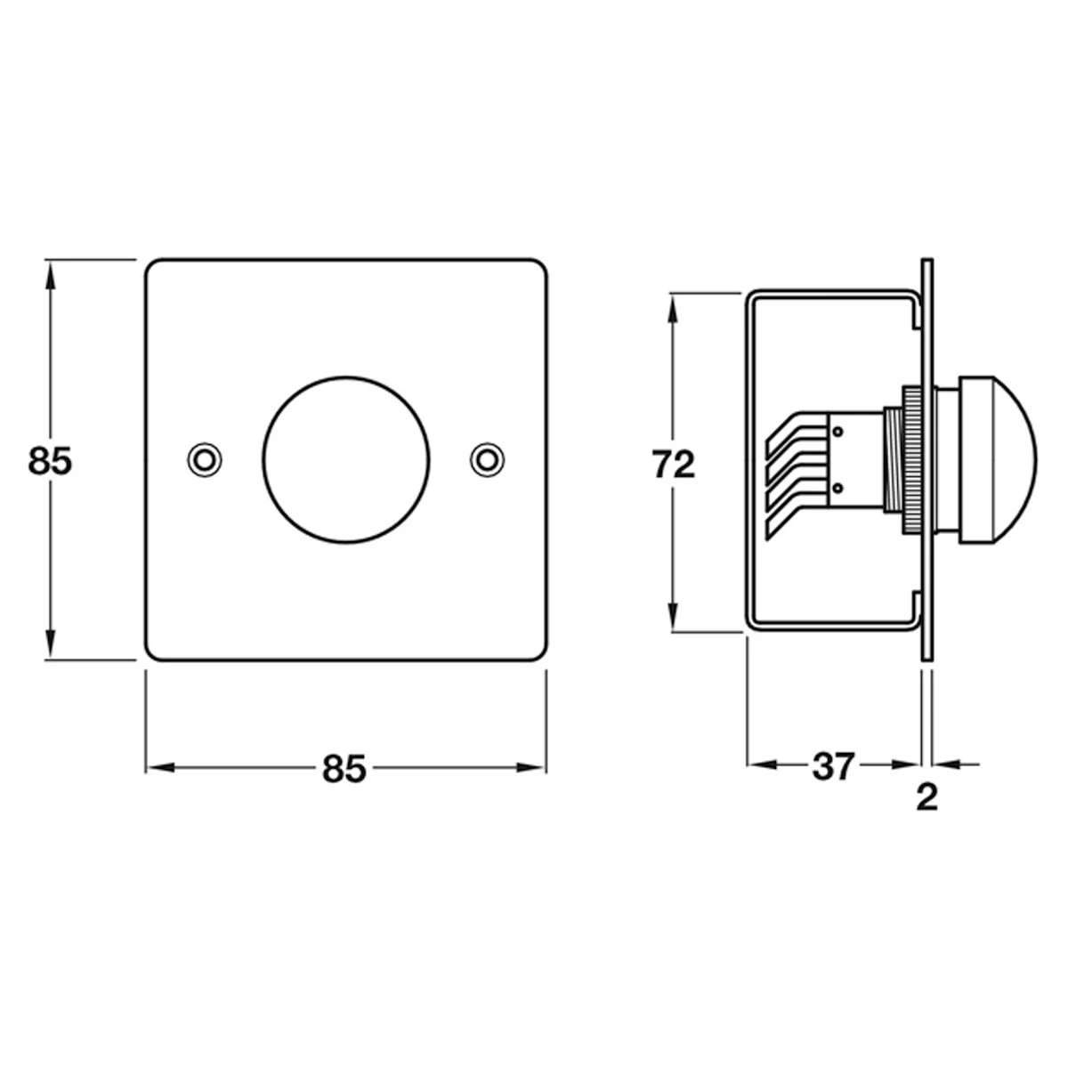 GREEN DOMED EXIT SWITCH HD BSS - Image 2