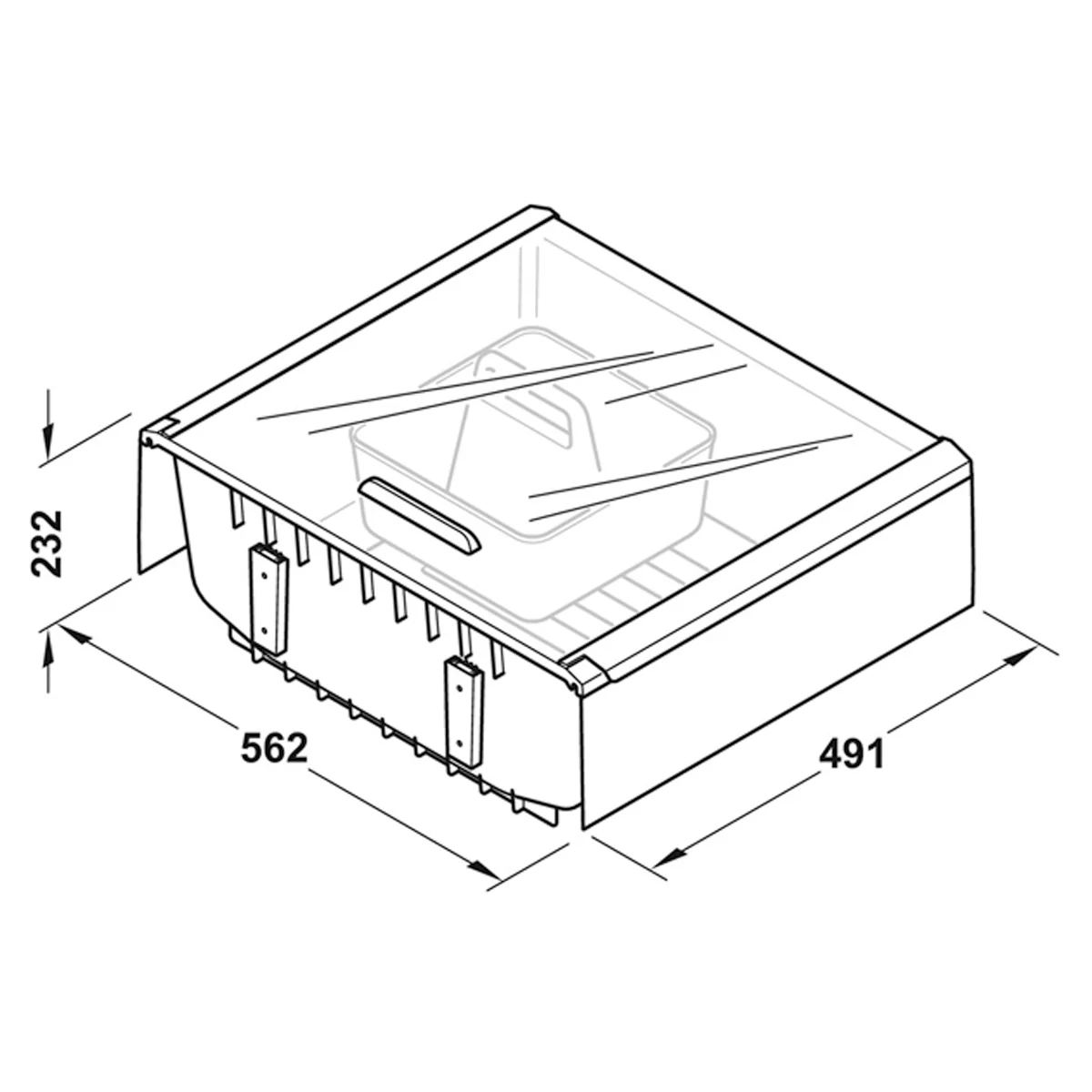 HAILO PANTRY BOX 600 WHI - Image 2