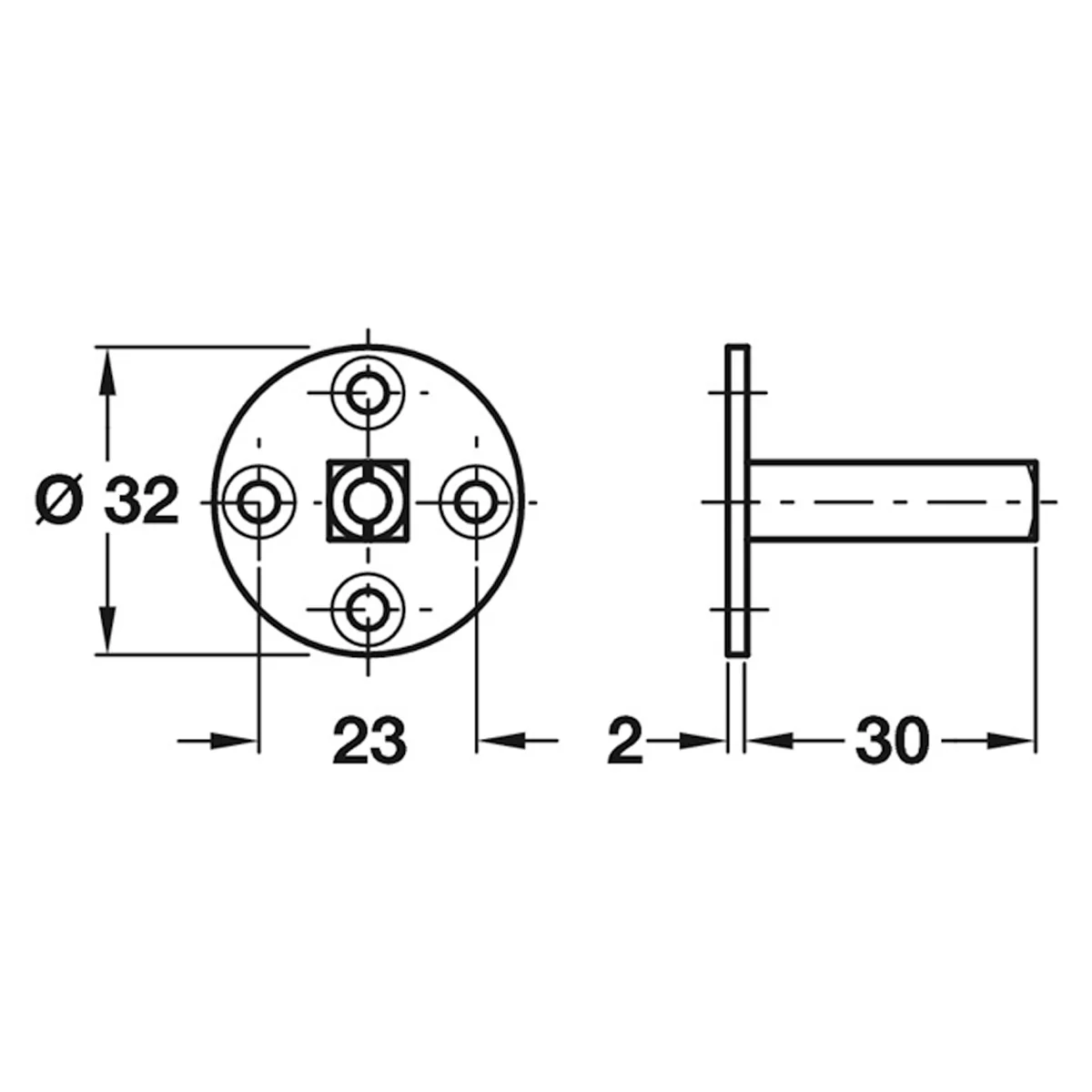 HANDLE TAYLORS SPINDLE ST/BZP - Image 2