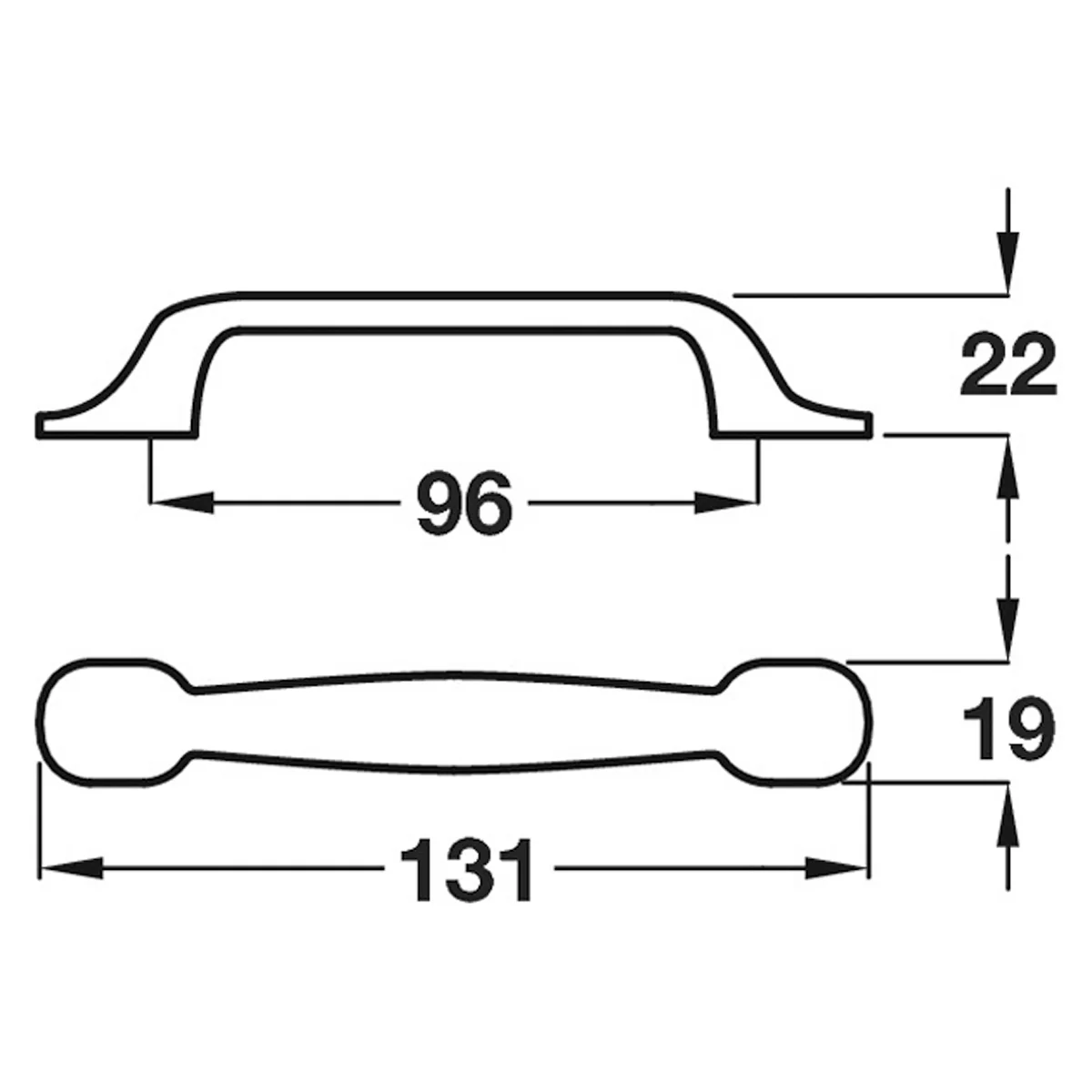 HENRIETTA D HANDLE 96HC 131 ALU/PCP - Image 2