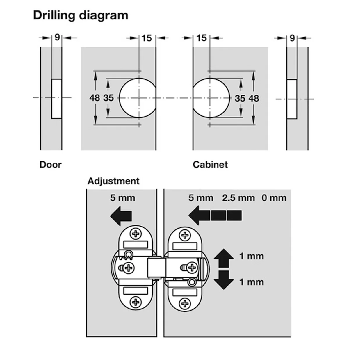 HINGE FOR FOLDING DOORS 180deg SCR ±1 - Image 2