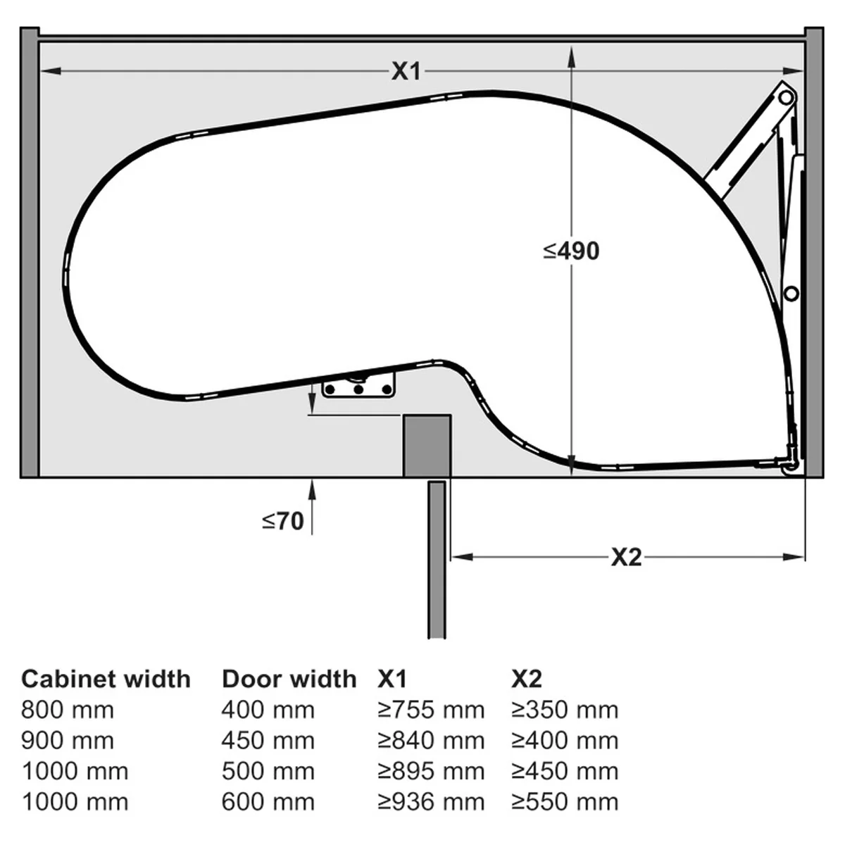 UTENSIO SLIDE CORNER 150 400 LH - Image 2