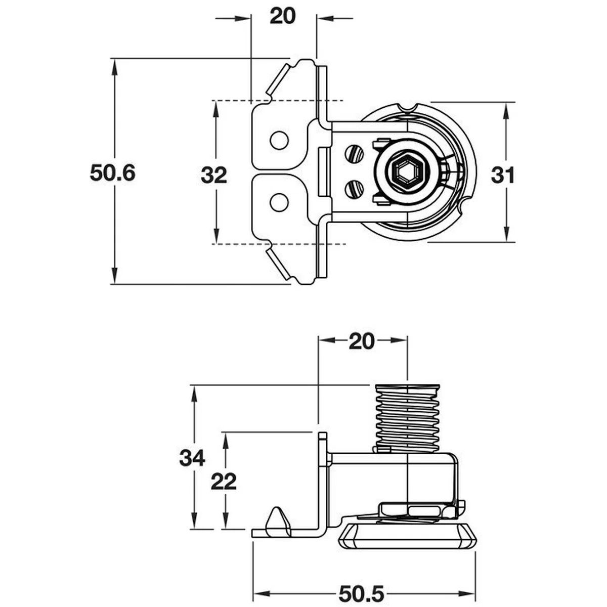INTEGRATO TECH TYPE G ANJ FOOT+SPIKES 175KG - Image 2