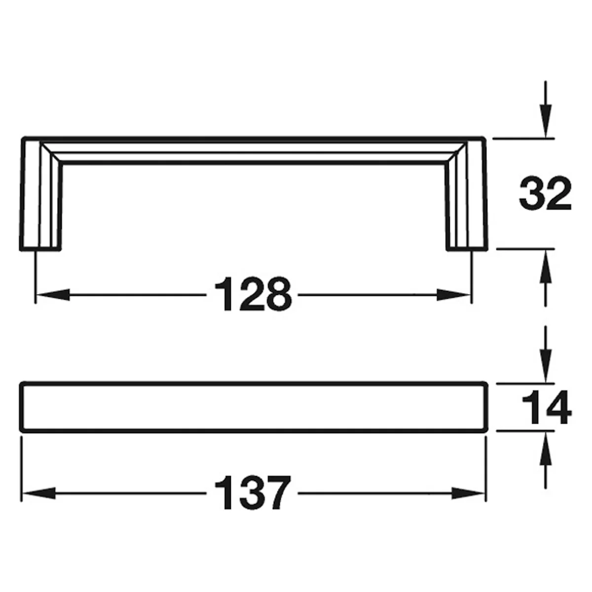 JUTLAND PULL HANDLE 128HC ZA/SSE - Image 2