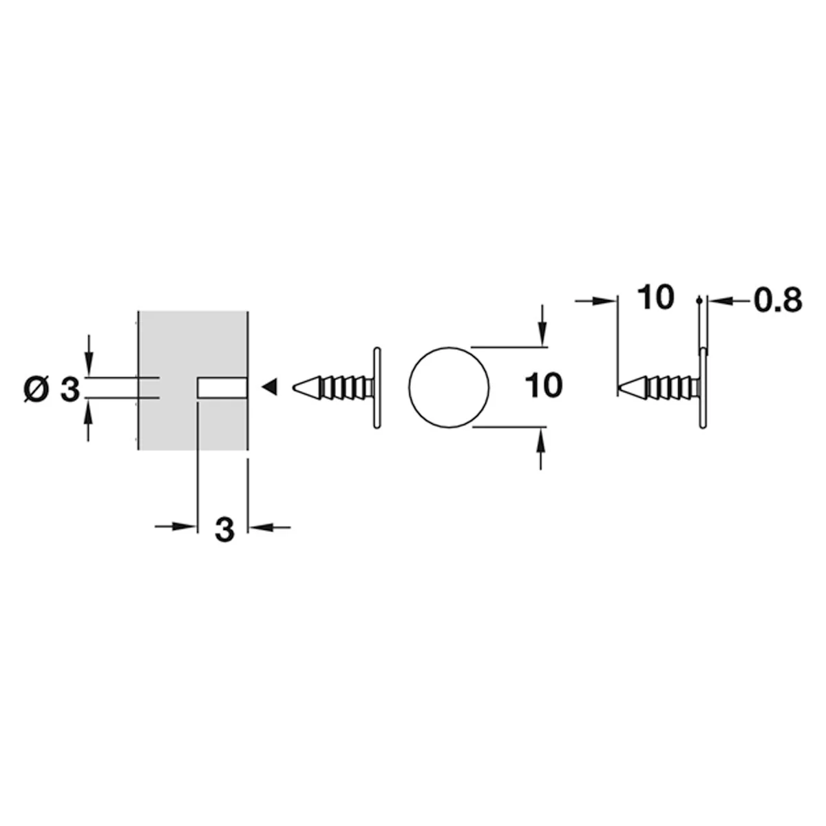 K PUSH+PLATE MAGNET PIN PLATE - Image 2