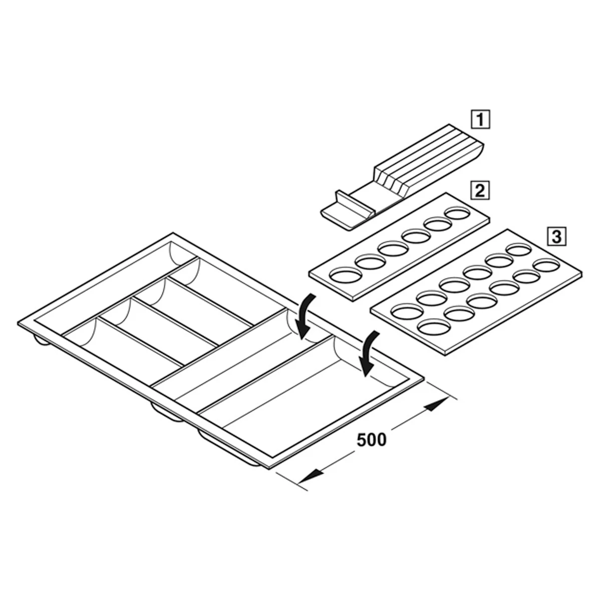 KNIFE BLOCK 40x413x111 BCH/LAQ - Image 2