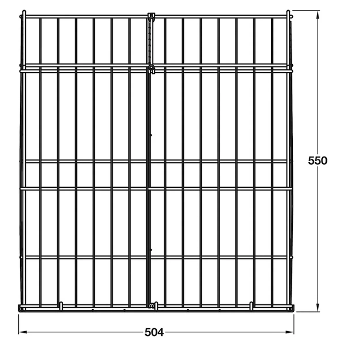 LAUNDRY BASKET 12KG 550x321x504 WHI - Image 2