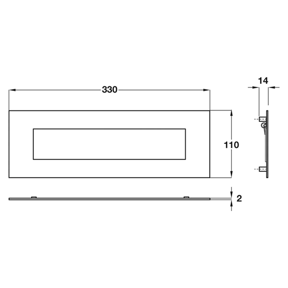 LETTER PLATE SPRUNG 330x110x14 SSS - Image 2