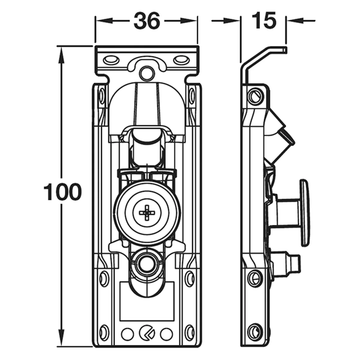 LIBRA H1 CONCEALED CABINET HANGER - Image 2