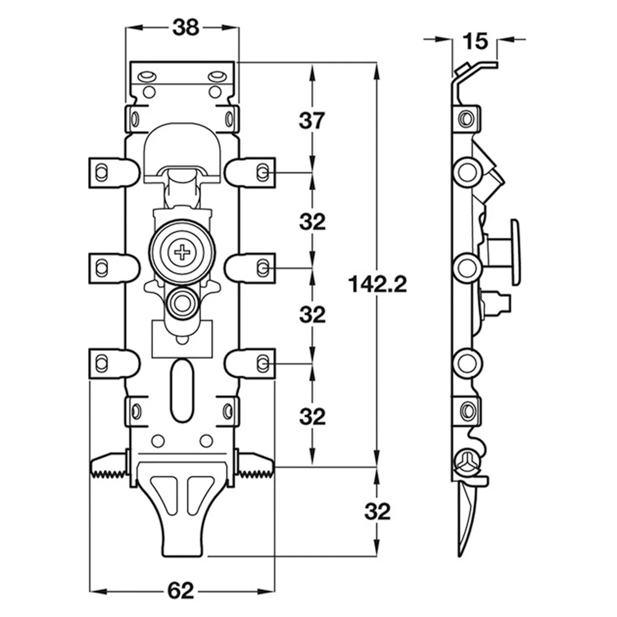 LIBRA H2 CONCEALED CABINET HANGER - Image 2