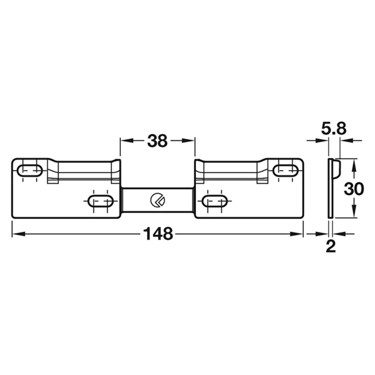 LIBRA WP1 DOUBLE WALL FIXING PLATE - Image 2