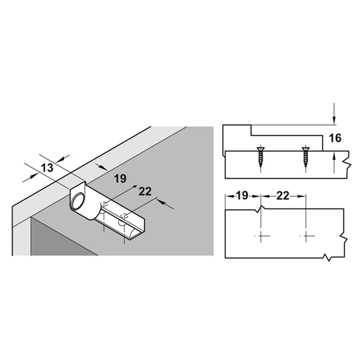 LINEAR ADAPTER HOUSING GRY - Image 2