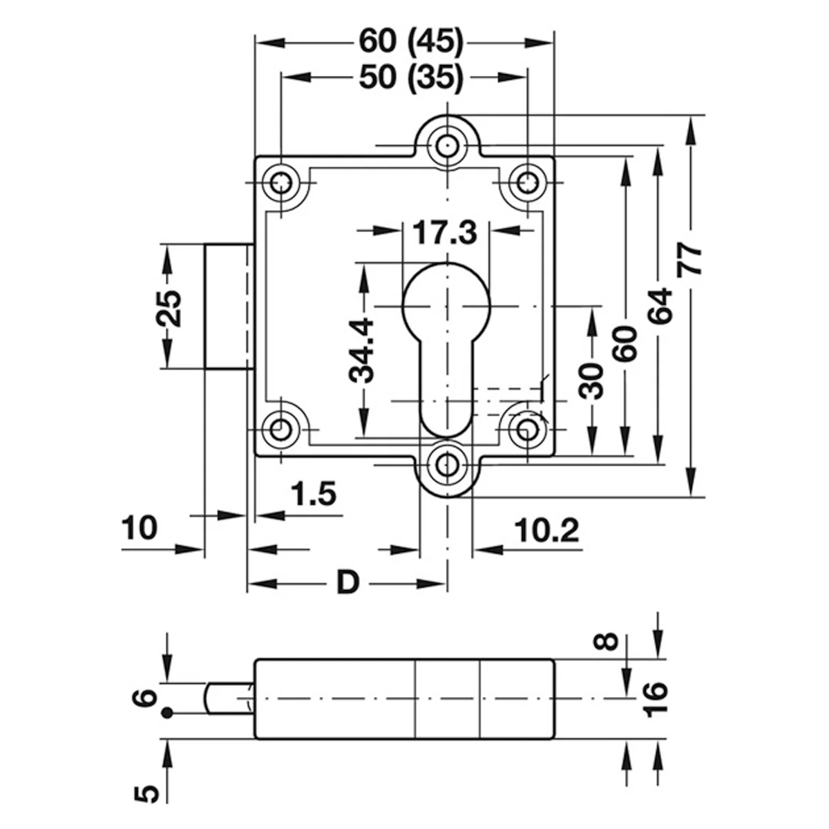 LOCK HOUSING+OC APERTURE ZA/MNP - Image 2