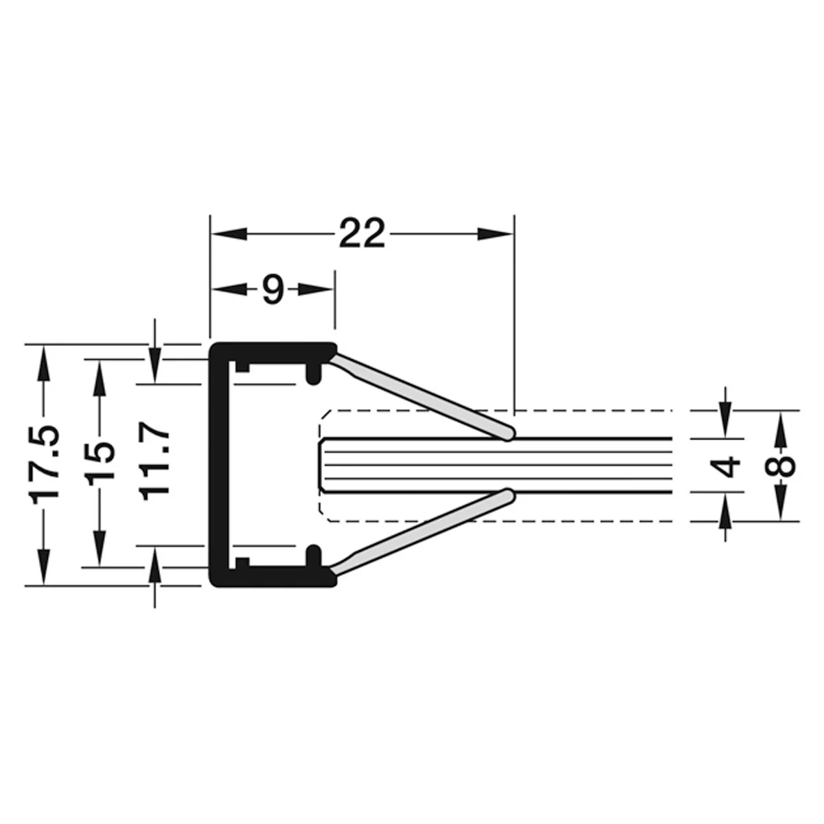 LOOX GLASS FLEX PROFILE 2500 MILKY - Image 2