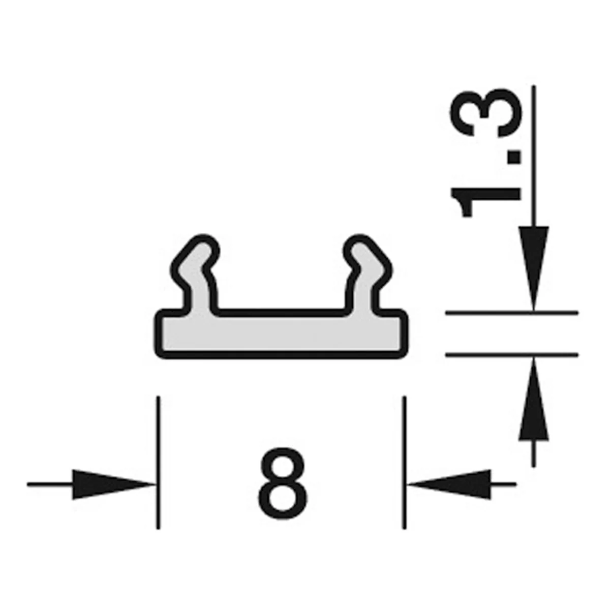 LOOX REPLACEMENT PROFILE 08 WHI - Image 2