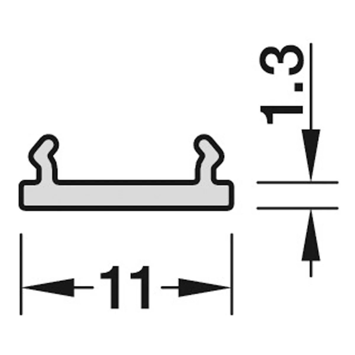 LOOX REPLACEMENT PROFILE 11 BLK - Image 2