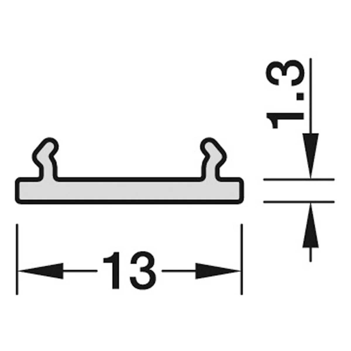LOOX REPLACEMENT PROFILE 13 BLK - Image 2