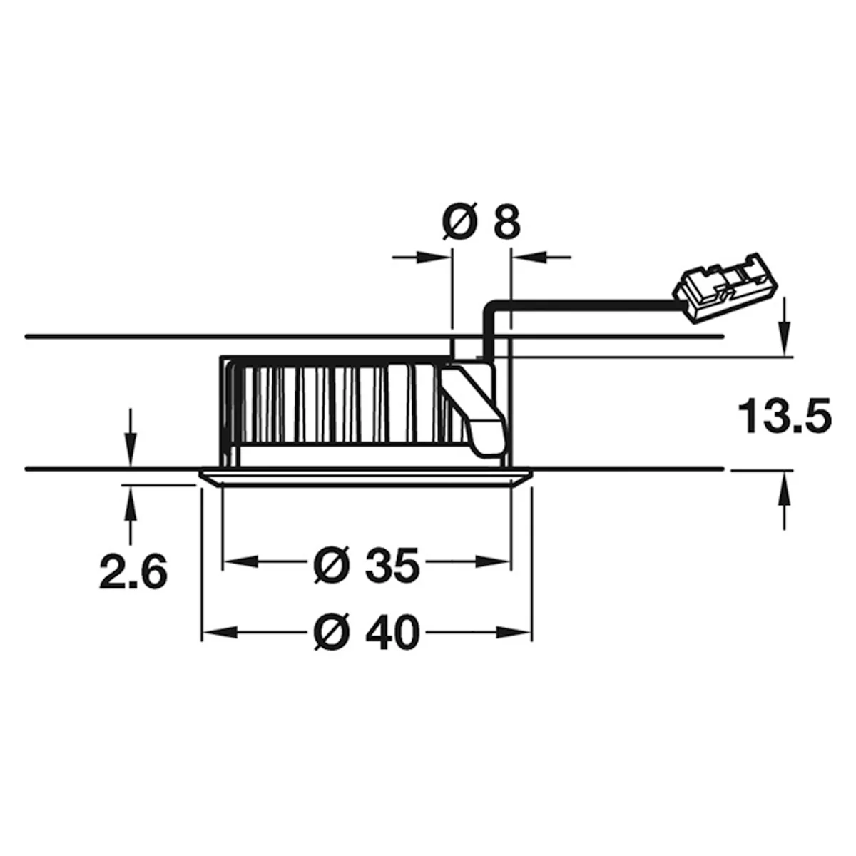 LOOX12V LED2040 DLGHT D40x13 SLV/5K - Image 2