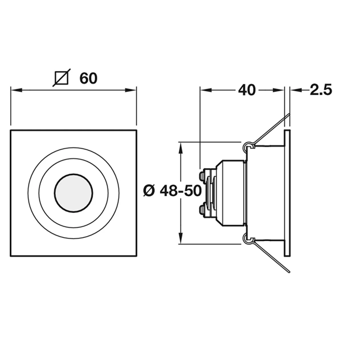 LOOX350mA LED CORE CEILING LGT WW - Image 2