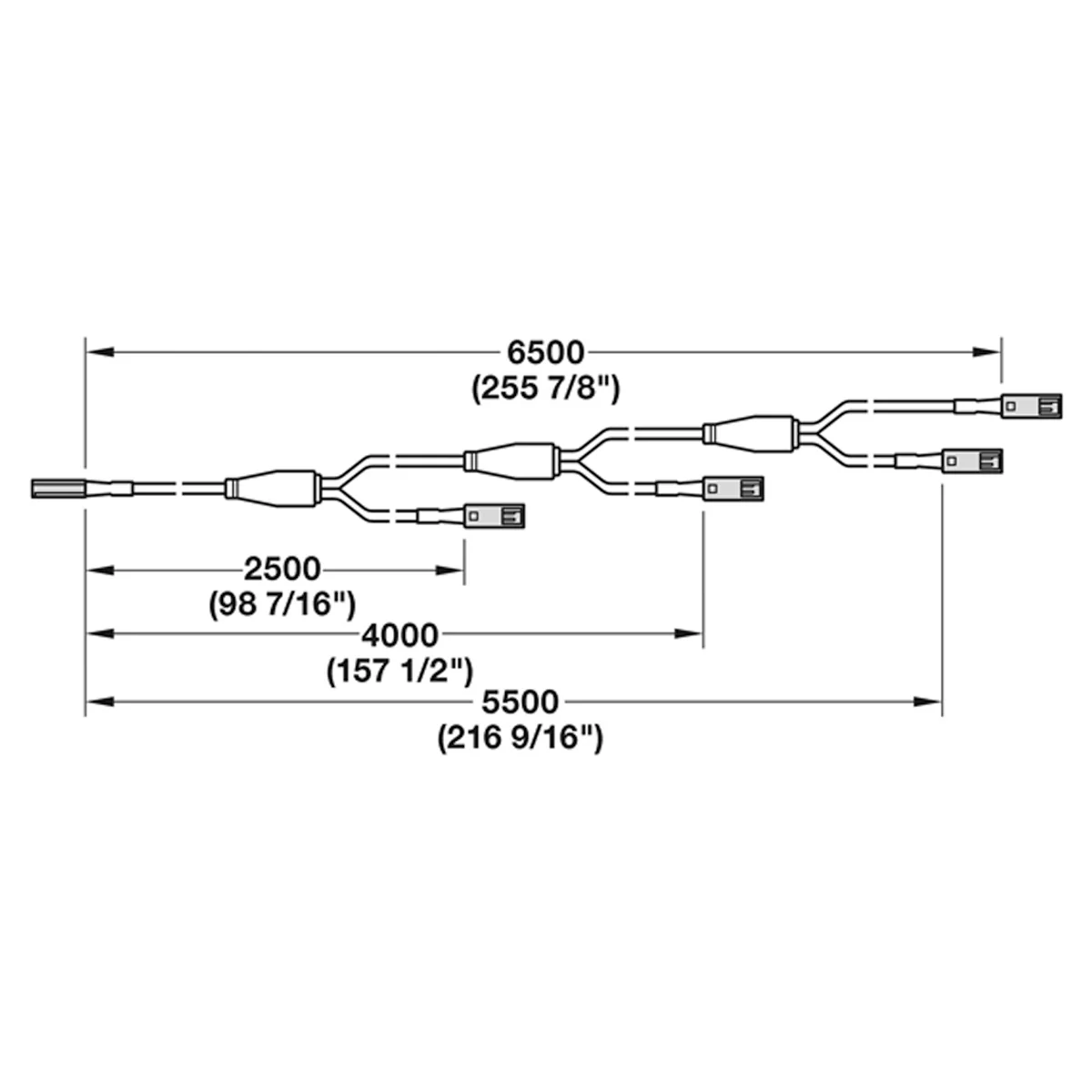 LOOX5 24V 4WAY EXT LEAD 6500 MONO - Image 2