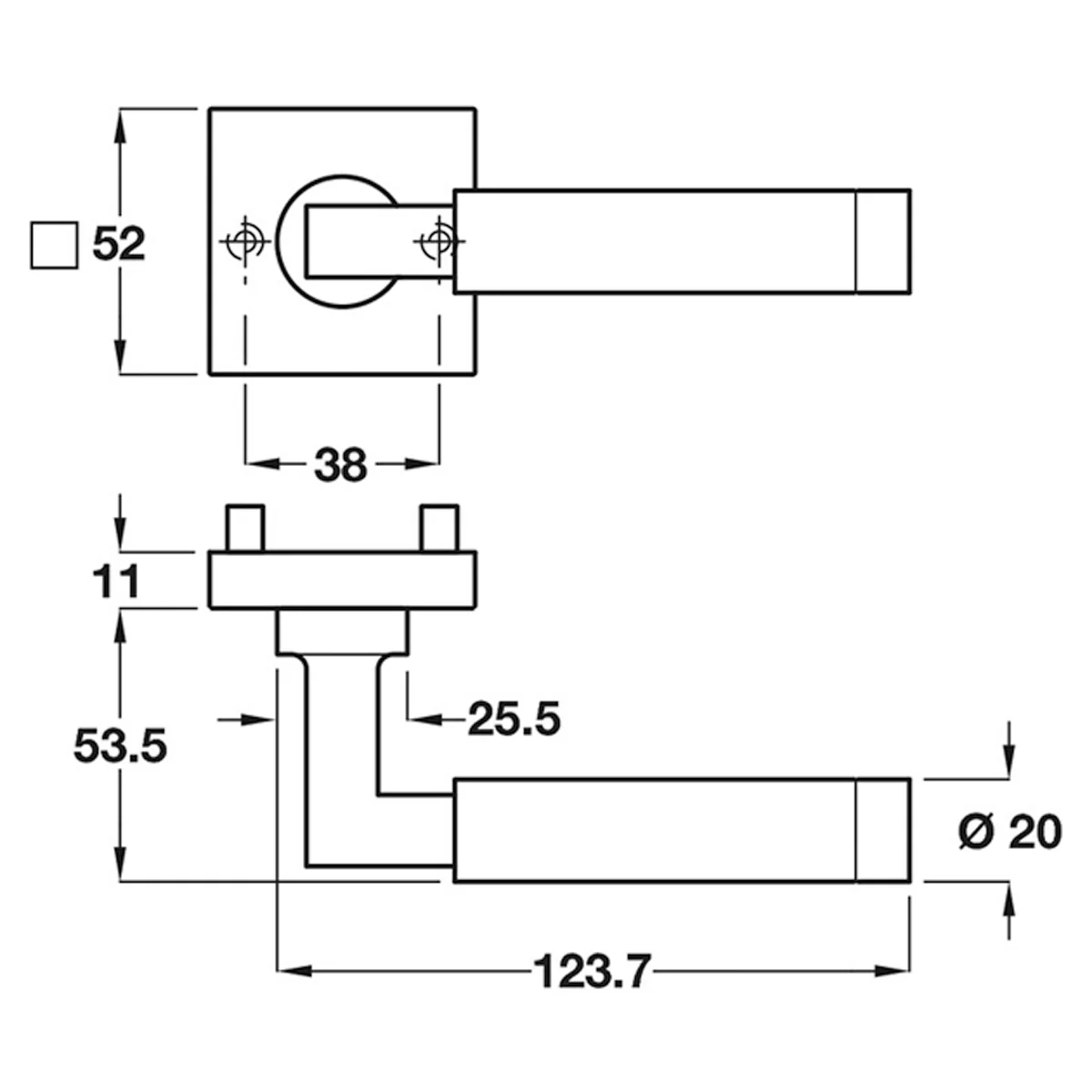 LUBI STR LEVER HANDLE PC/MN - Image 2