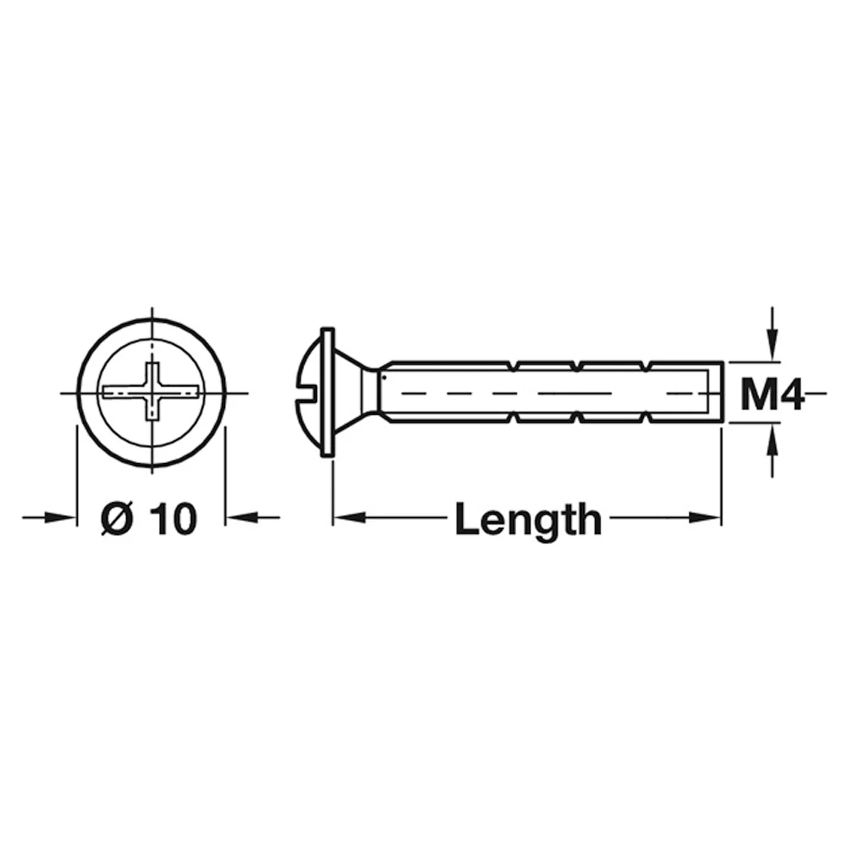 M4 SNAP OFF SCREW DM4x20-45 BX50 - Image 2